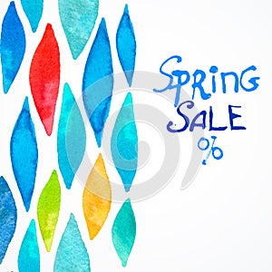 Spring color sale watercolor