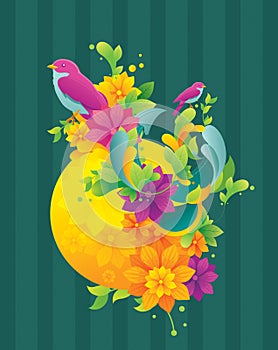 Spring colorful background