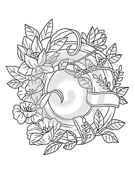 Spring Coloring Page For Adult