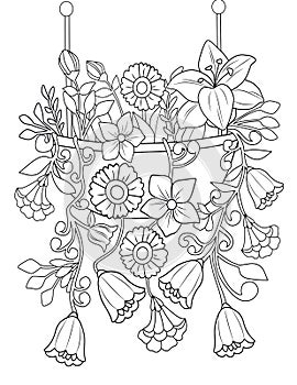 Spring Coloring Page For Adult