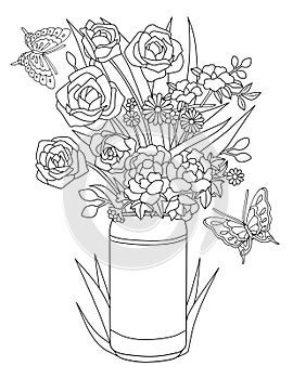 Spring Coloring Page For Adult