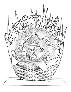 Spring Coloring Page For Adult