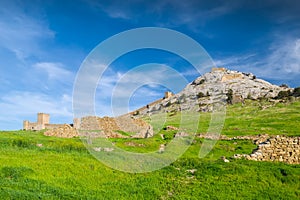 Spring come to Genoese fortress In Sudak town.