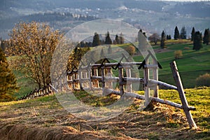 Spring countryside in Tatras mountains