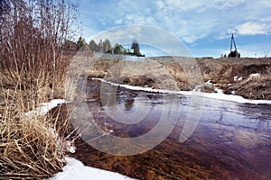 Spring creek water landscape