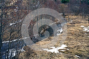 Spring creek water landscape