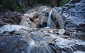 Spring Creek waterfall on South Yuba River