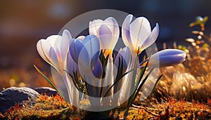 Spring Crocus (Crocus albiflorus) flower