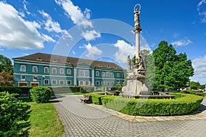 Spring Dacice castle in Southern Bohemia, Czech Republic