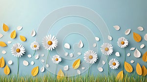Spring Daisies Floral Greeting Card, Hello Spring