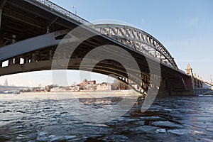 Spring debacle at the Moscow River