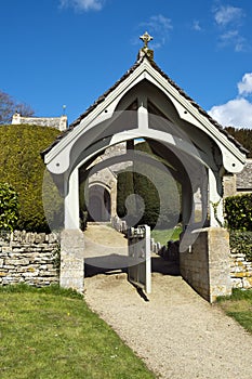 Spring, Duntisbourne Abbots church, Cotswolds, UK