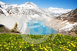 Spring at Emosson Dam