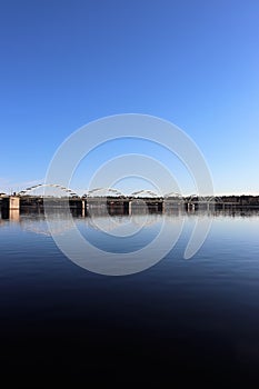 Spring evening at BergnÃÂ¤sbron in LuleÃÂ¥