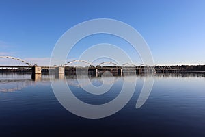 Spring evening at BergnÃ¤sbron in LuleÃ¥