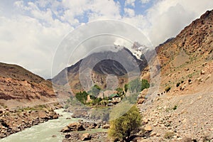 The spring in Fann Mountains, Tajikistan