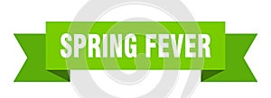 spring fever ribbon. spring fever isolated band sign.