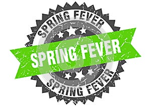 Spring fever stamp. spring fever grunge round sign.