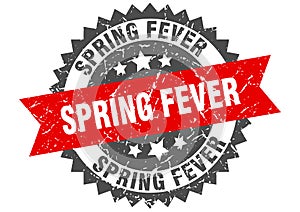 Spring fever stamp. spring fever grunge round sign.