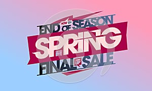 Spring final sale banner template