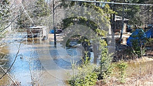 Spring Flood in Huntsville, Ontario, 2013