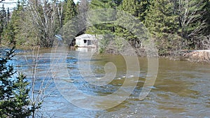 Spring Flood in Huntsville, Ontario, 2013