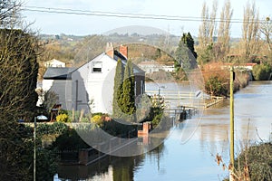 Spring flooding in Gloucestershire