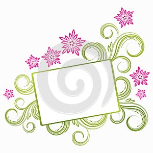 Spring floral banner