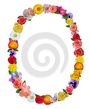 Spring floral frame