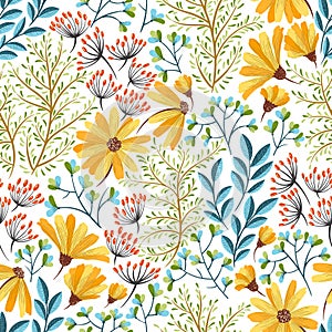 Spring floral pattern photo