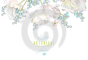 Spring flower banner