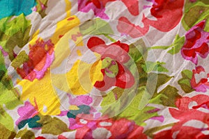 Spring flower fabric background