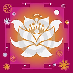 Spring flower healing yantra