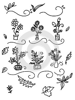 Spring flower pattern illustration drawing