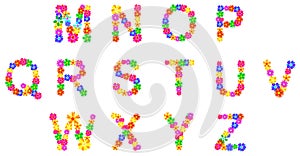 Spring Flowers Alphabet