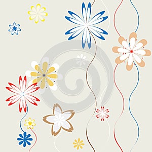 Spring flowers background