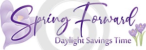 Spring Forward Daylight Savings Time Graphic