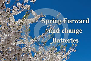 Spring Forward message