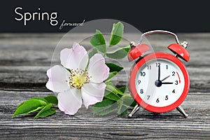 Spring forward. Summer time change