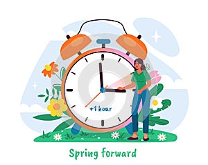 Spring forward time vector