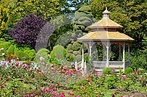 Spring garden gazebo