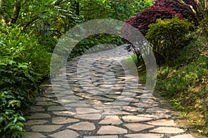 Spring garden path