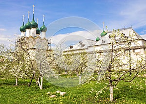 Spring Garden in the Rostov Kremlin, Russia