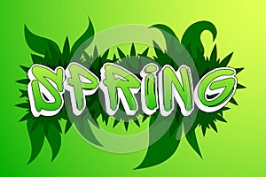 Spring Graffiti Vector