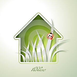 Spring green house invitation