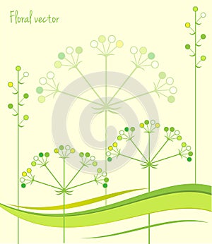 Spring Green Leaves. Floral Background. Vector Illustration Spring Patterns.