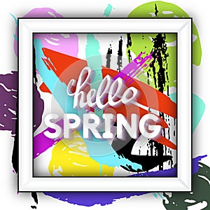 Spring Greeting Postcard.