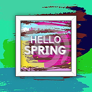 Spring Greeting Postcard.