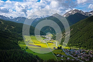 Spring in the heights of the alps in France