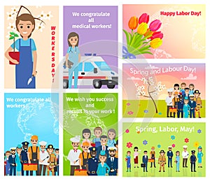 Spring Holiday Labour Day in May for All Workers